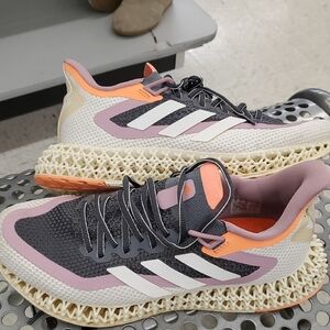 Adidas 4D Women's Black and Pink Athletic Shoes Sz 8